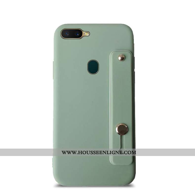 Housse Oppo Ax7 Fluide Doux Silicone Protection Téléphone Portable Chaud Support Coque Verte