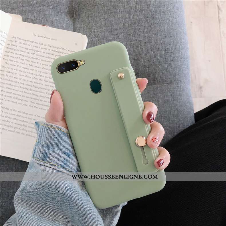 Housse Oppo Ax7 Fluide Doux Silicone Protection Téléphone Portable Chaud Support Coque Verte