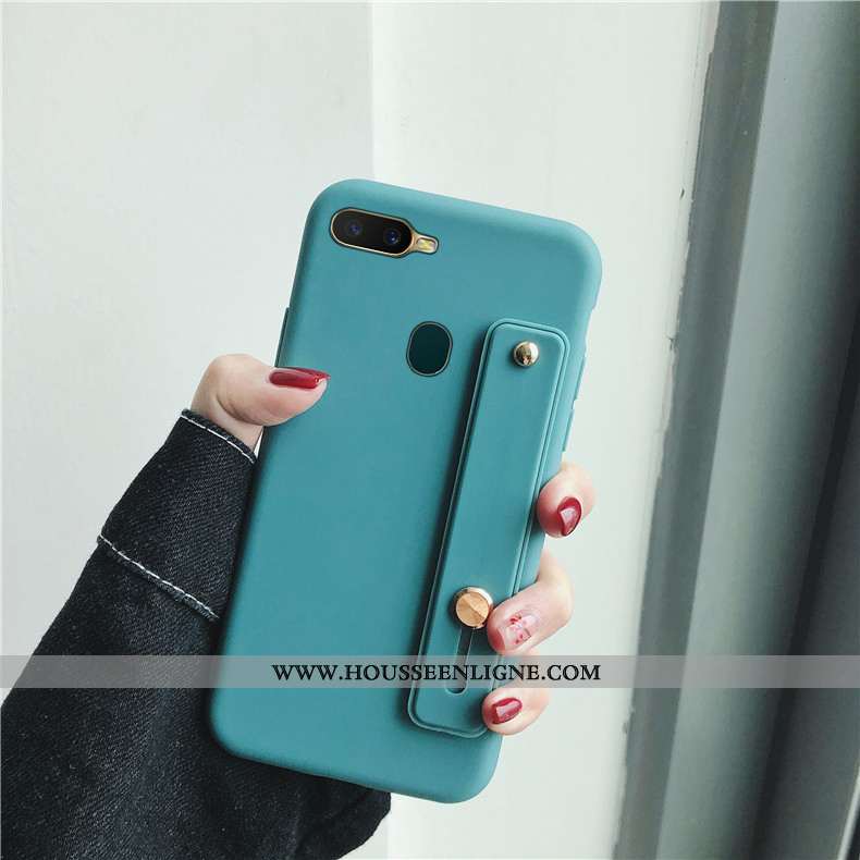 Housse Oppo Ax7 Fluide Doux Silicone Protection Téléphone Portable Chaud Support Coque Verte