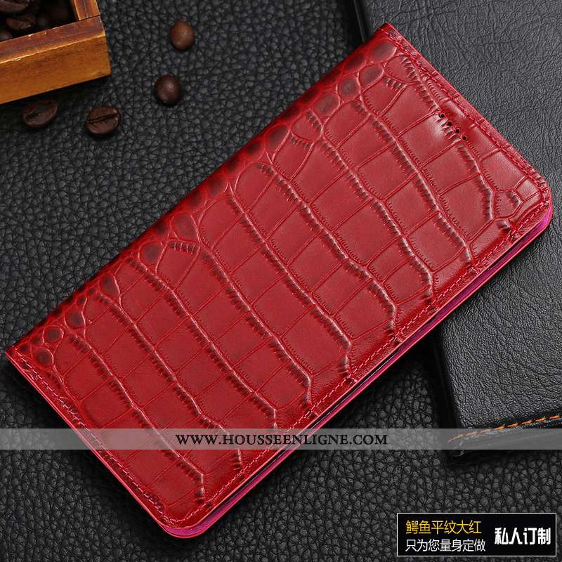 Housse Oppo Ax7 Protection Cuir Véritable Étui Marron Coque Téléphone Portable Cuir