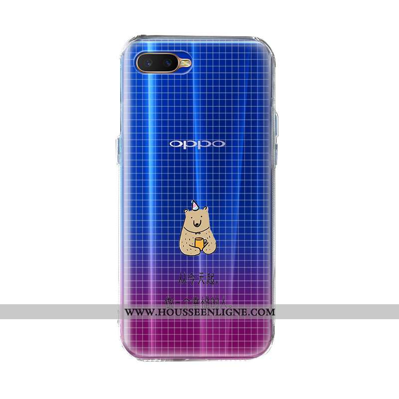 Housse Oppo Ax7 Silicone Mode Charmant Créatif Tout Compris Europe Coque Bleu