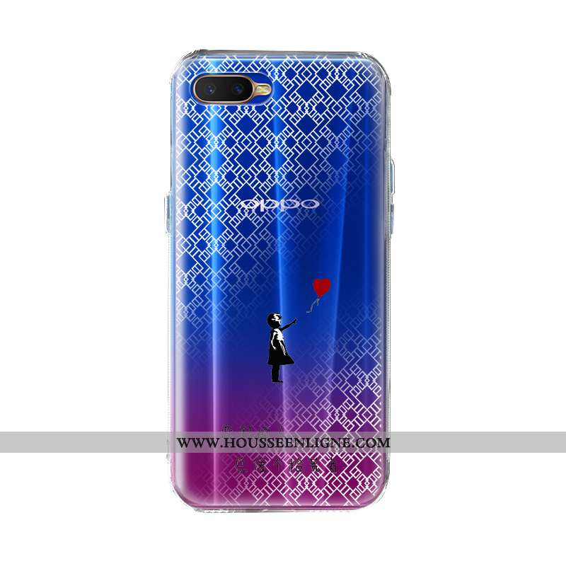 Housse Oppo Ax7 Silicone Mode Charmant Créatif Tout Compris Europe Coque Bleu