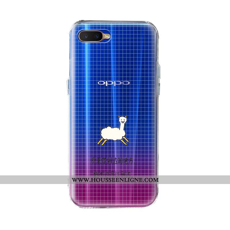 Housse Oppo Ax7 Silicone Mode Charmant Créatif Tout Compris Europe Coque Bleu