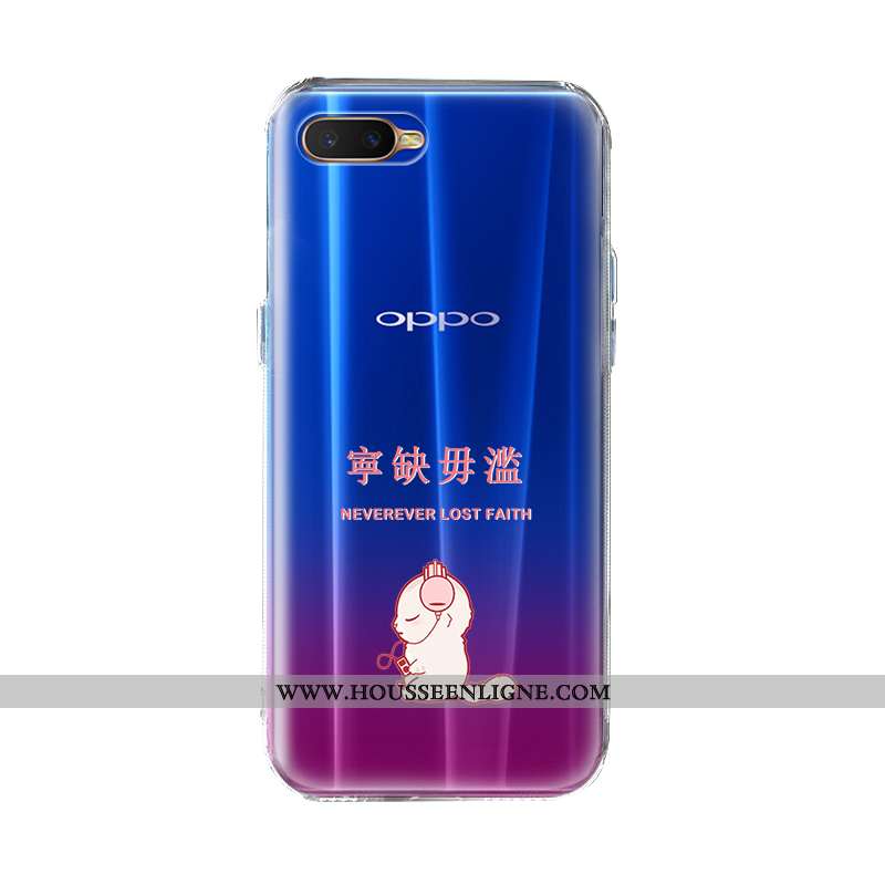 Housse Oppo Ax7 Silicone Mode Charmant Créatif Tout Compris Europe Coque Bleu