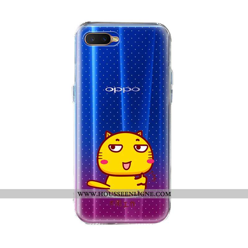 Housse Oppo Ax7 Silicone Mode Charmant Créatif Tout Compris Europe Coque Bleu