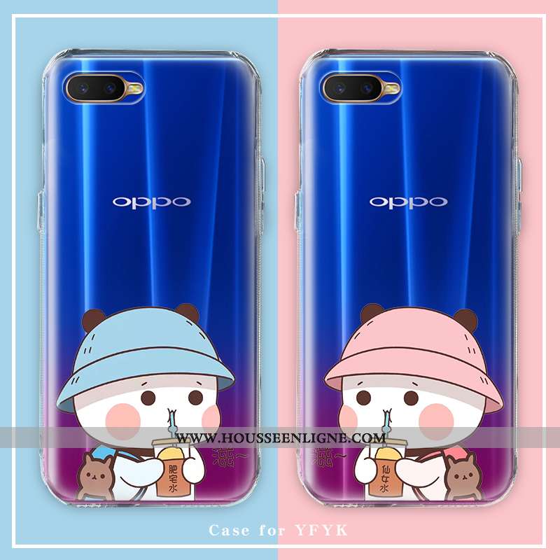 Housse Oppo Ax7 Silicone Mode Charmant Créatif Tout Compris Europe Coque Bleu