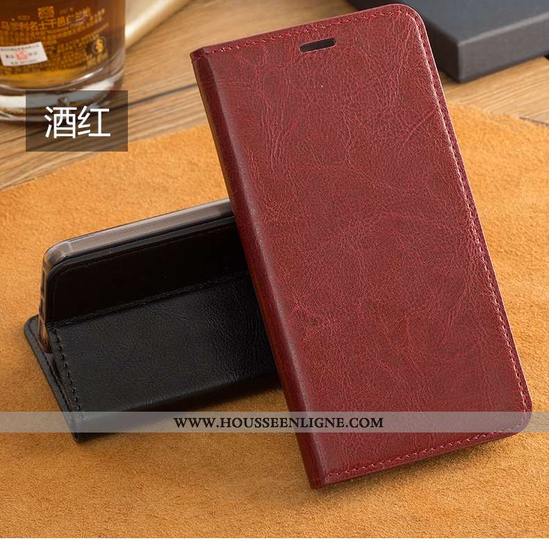 Housse Oppo Ax7 Vintage Fluide Doux Business Protection Créatif Cuir Véritable Téléphone Portable Ro