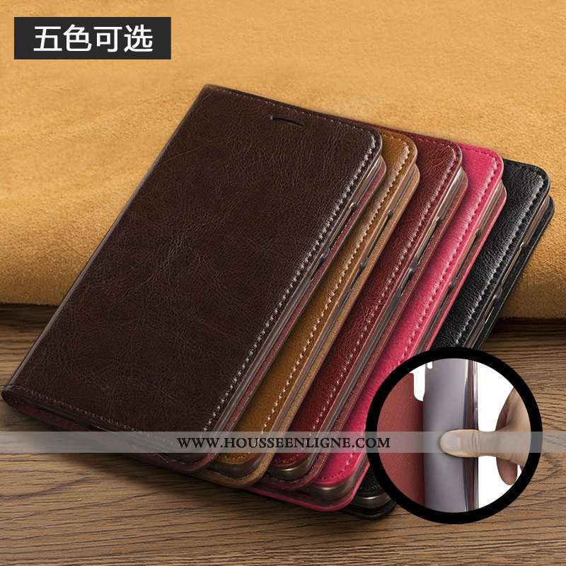 Housse Oppo Ax7 Vintage Fluide Doux Business Protection Créatif Cuir Véritable Téléphone Portable Ro