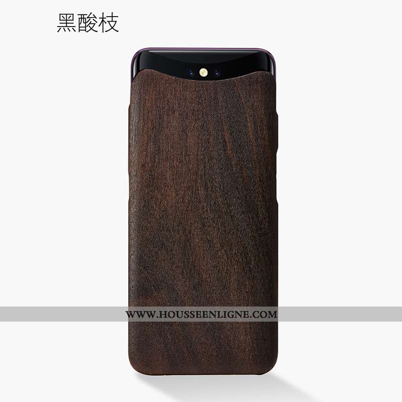 Housse Oppo Find X Modèle Fleurie Protection Fleur Légère Incassable En Bois Antidérapant Bordeaux
