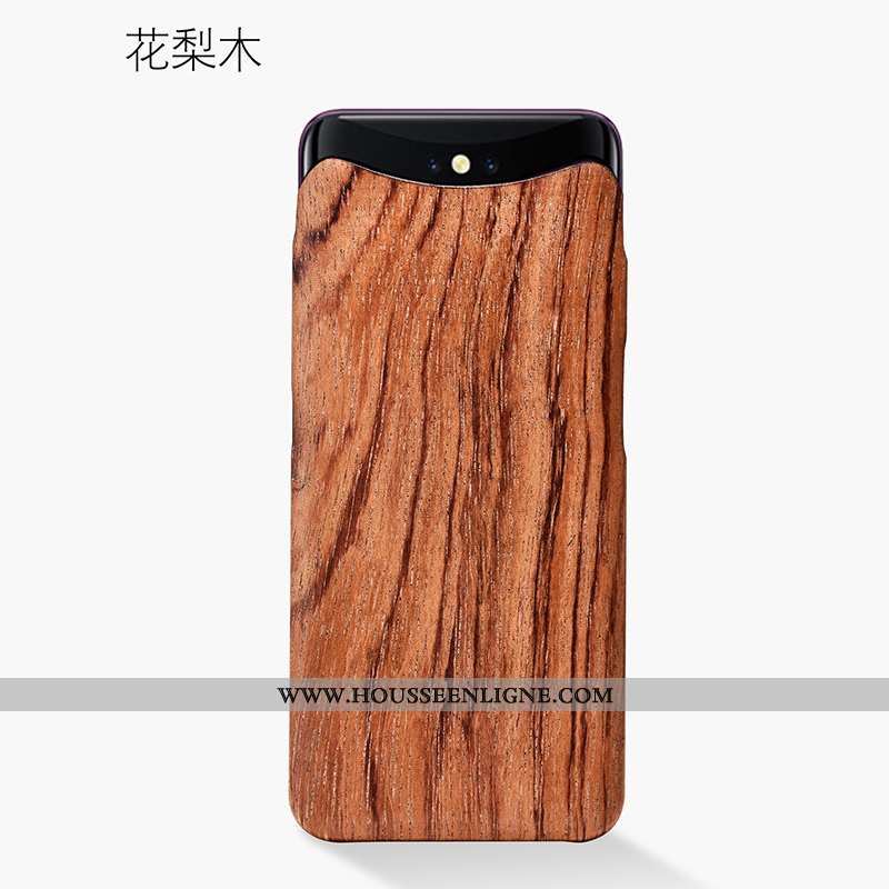 Housse Oppo Find X Modèle Fleurie Protection Fleur Légère Incassable En Bois Antidérapant Bordeaux