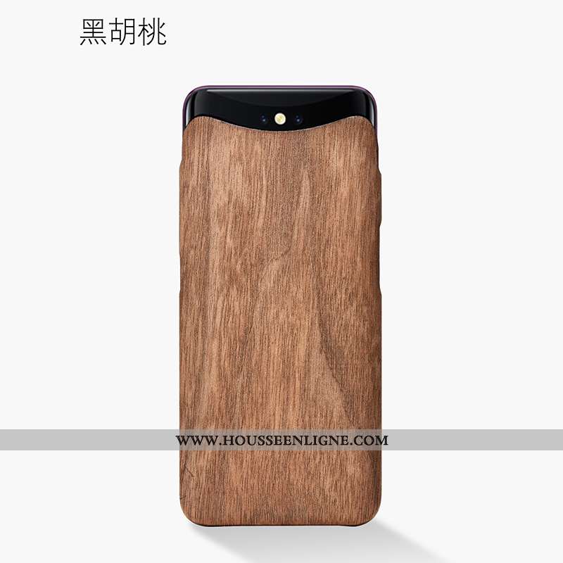 Housse Oppo Find X Modèle Fleurie Protection Fleur Légère Incassable En Bois Antidérapant Bordeaux