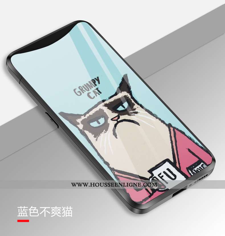Housse Oppo Find X Personnalité Créatif Coque Drôle Étoile Amoureux Verre Rouge