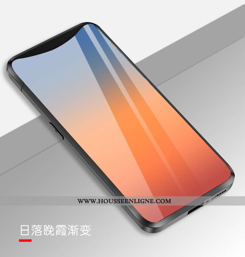 Housse Oppo Find X Protection Verre Personnalité Étui Soirée Téléphone Portable Dégradé De Couleur O