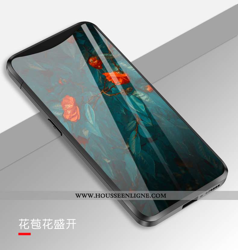 Housse Oppo Find X Protection Verre Personnalité Étui Soirée Téléphone Portable Dégradé De Couleur O