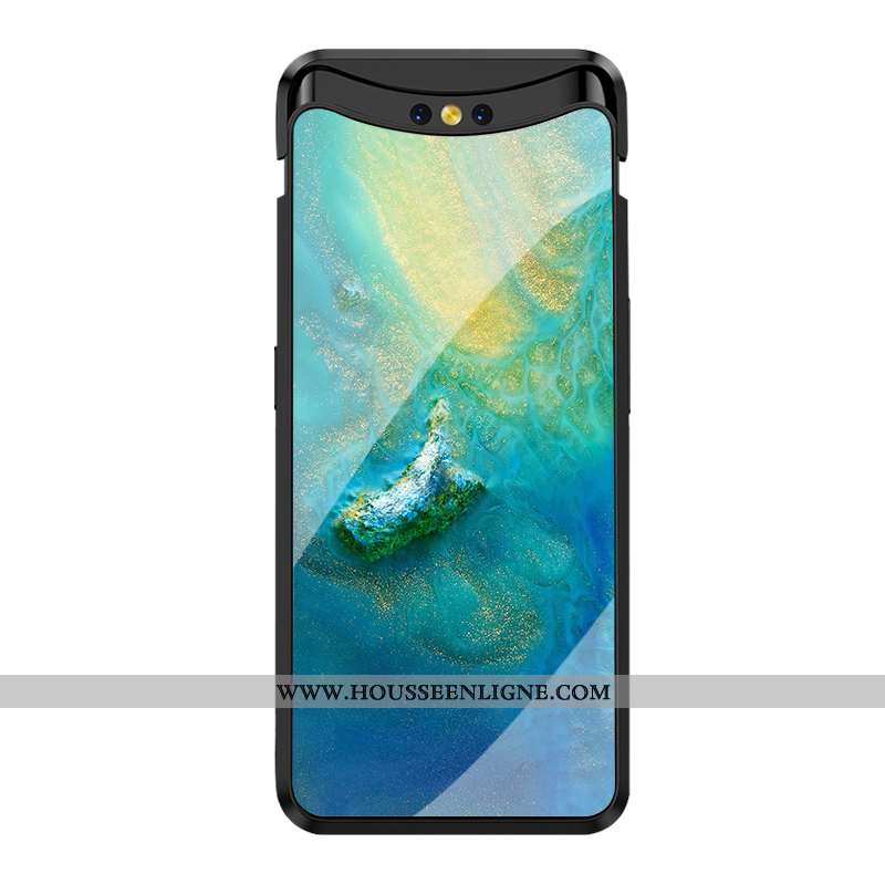 Housse Oppo Find X Protection Verre Personnalité Étui Soirée Téléphone Portable Dégradé De Couleur O