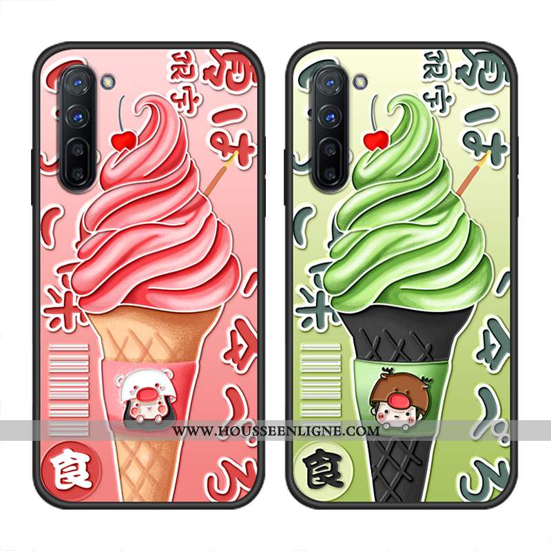 Housse Oppo Find X2 Pro Gaufrage Dessin Animé Protection Incassable Vert Tendance Coque Verte