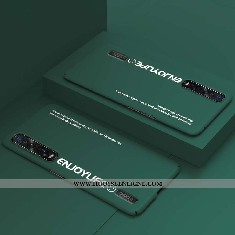 Housse Oppo Find X2 Pro Légère Protection Délavé En Daim Étui Vert Incassable Difficile Verte