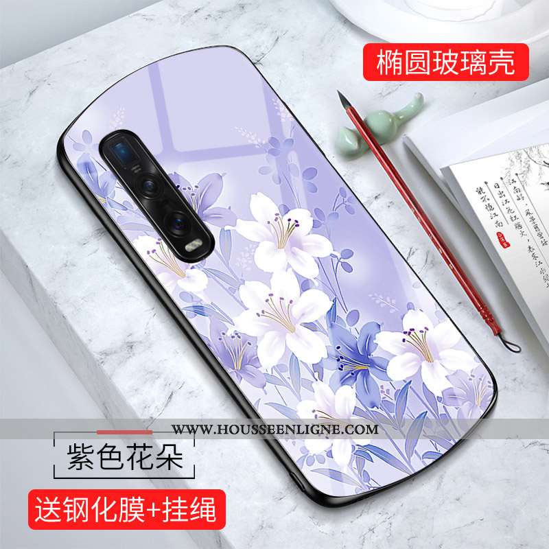 Housse Oppo Find X2 Pro Personnalité Créatif Miroir Coque Protection Téléphone Portable Charmant Ver
