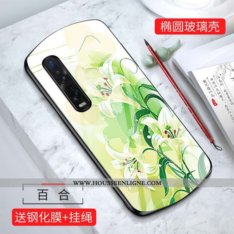 Housse Oppo Find X2 Pro Personnalité Créatif Miroir Coque Protection Téléphone Portable Charmant Ver