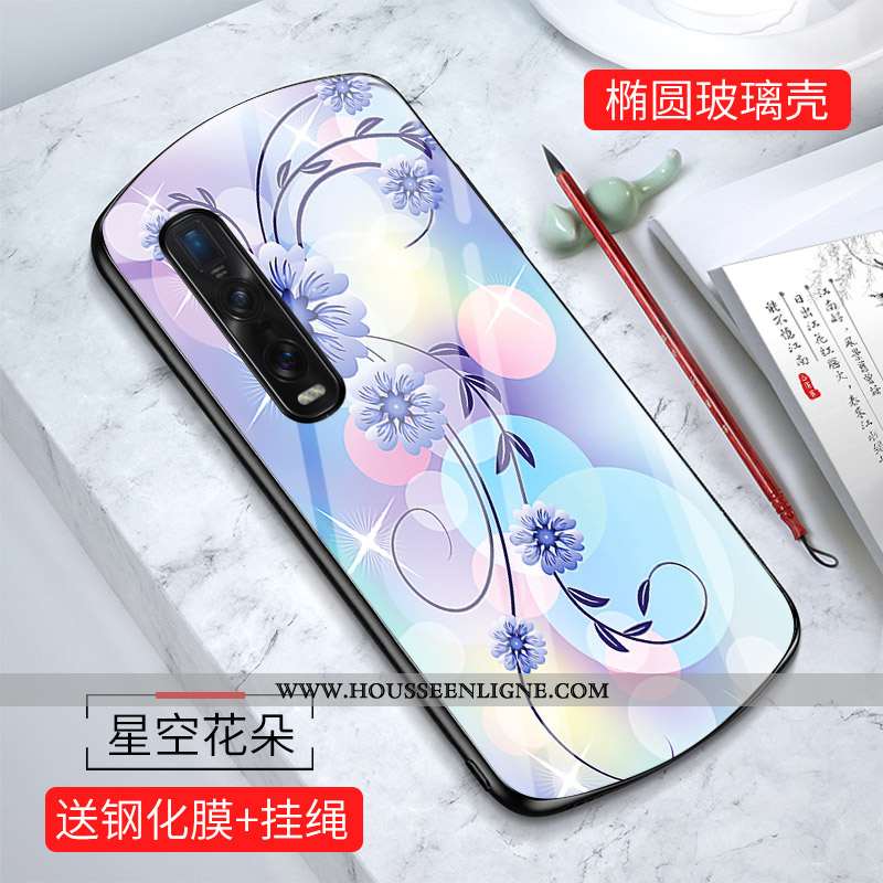 Housse Oppo Find X2 Pro Personnalité Créatif Miroir Coque Protection Téléphone Portable Charmant Ver