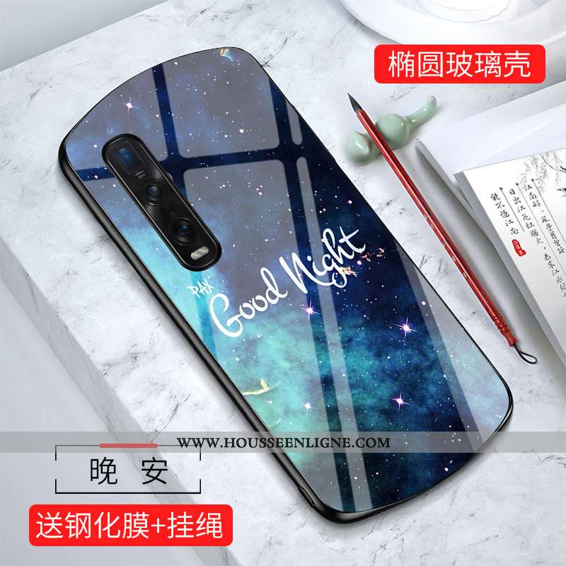 Housse Oppo Find X2 Pro Personnalité Créatif Miroir Coque Protection Téléphone Portable Charmant Ver