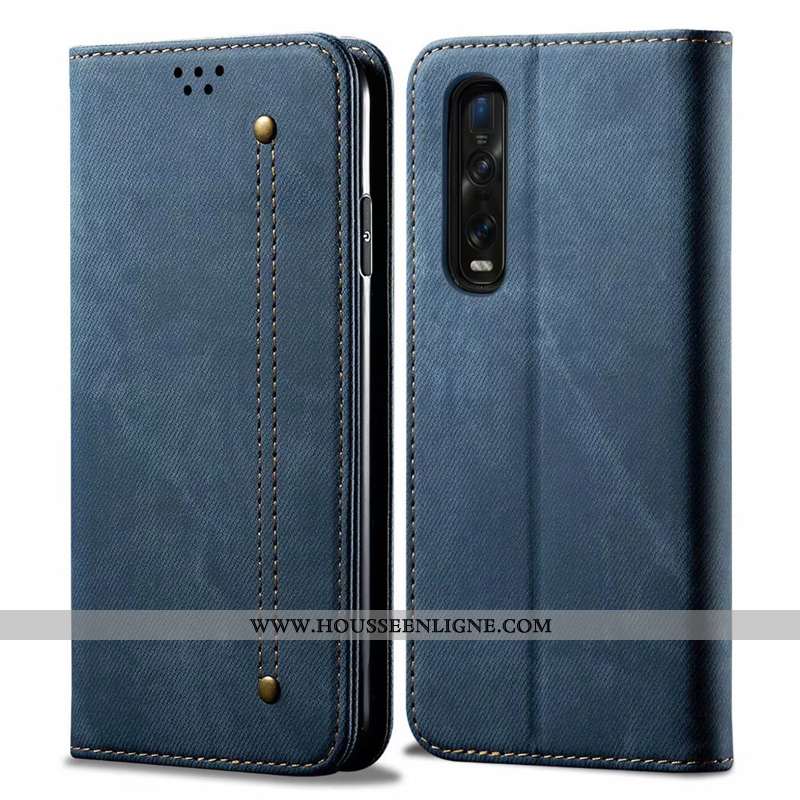Housse Oppo Find X2 Pro Protection Cuir Incassable Tout Compris Coque Téléphone Portable Étui Khaki