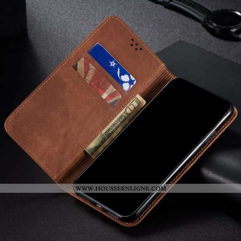 Housse Oppo Find X2 Pro Protection Cuir Incassable Tout Compris Coque Téléphone Portable Étui Khaki