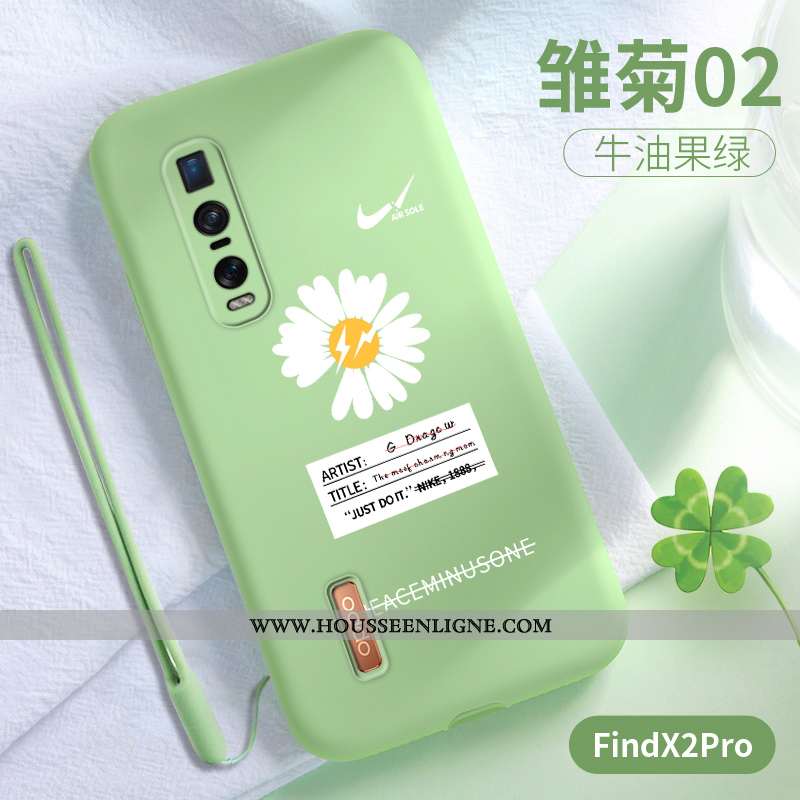 Housse Oppo Find X2 Pro Protection Ultra Légère Téléphone Portable Vert Net Rouge Incassable Verte