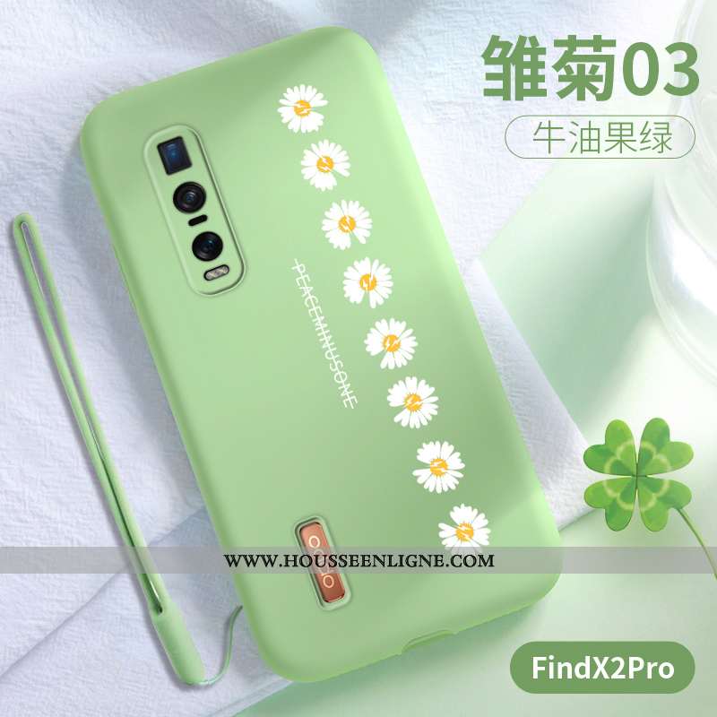 Housse Oppo Find X2 Pro Protection Ultra Légère Téléphone Portable Vert Net Rouge Incassable Verte