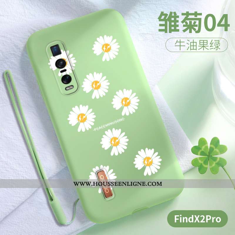 Housse Oppo Find X2 Pro Protection Ultra Légère Téléphone Portable Vert Net Rouge Incassable Verte