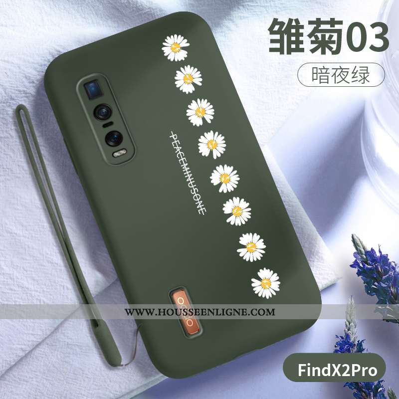 Housse Oppo Find X2 Pro Protection Ultra Légère Téléphone Portable Vert Net Rouge Incassable Verte