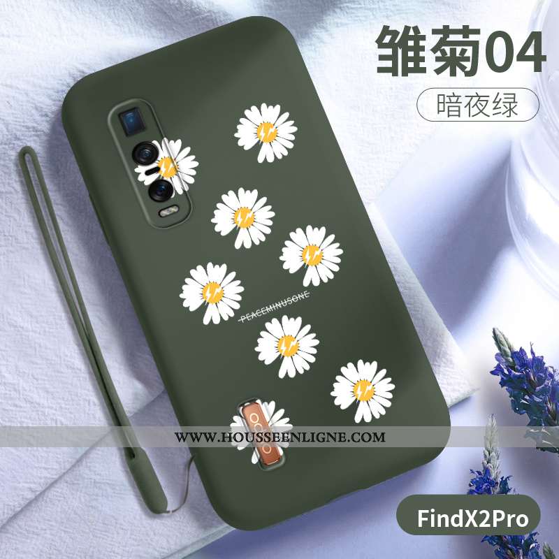 Housse Oppo Find X2 Pro Protection Ultra Légère Téléphone Portable Vert Net Rouge Incassable Verte