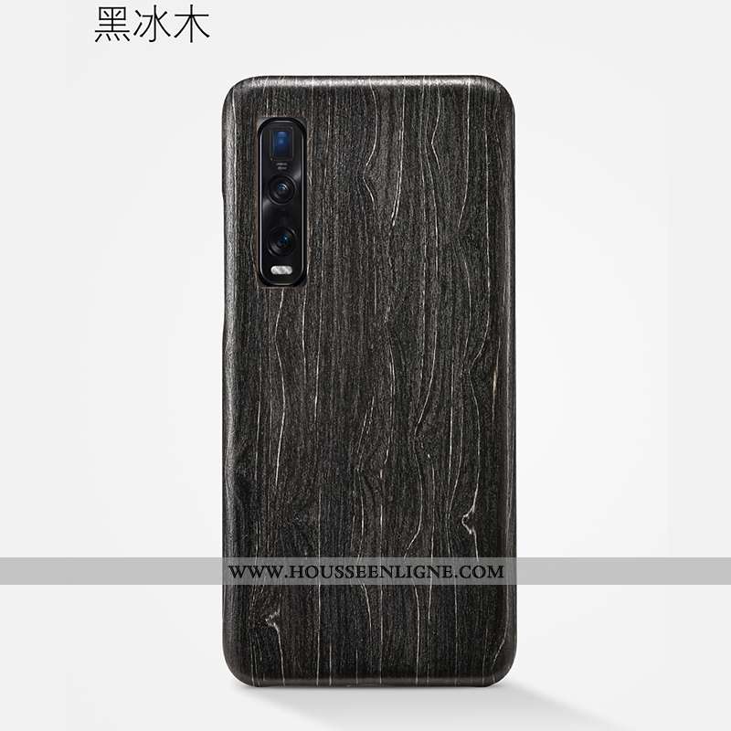 Housse Oppo Find X2 Pro Ultra Légère Coque Marron Couvercle Arrière Étui Anneau