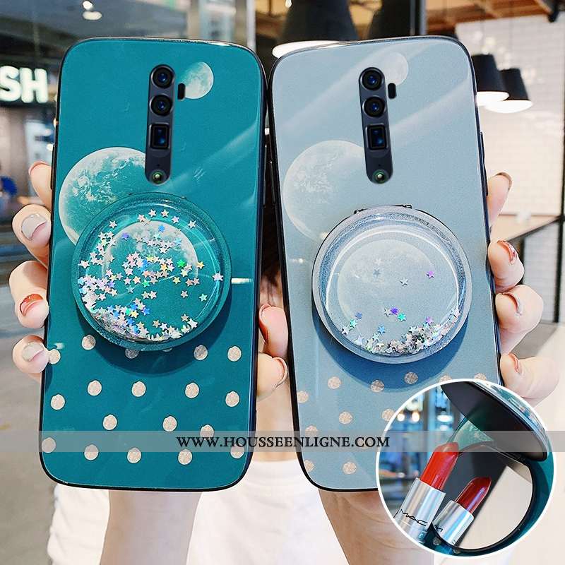 Housse Oppo Reno 10x Zoom Créatif Tendance Net Rouge Protection Coque Bleu Téléphone Portable