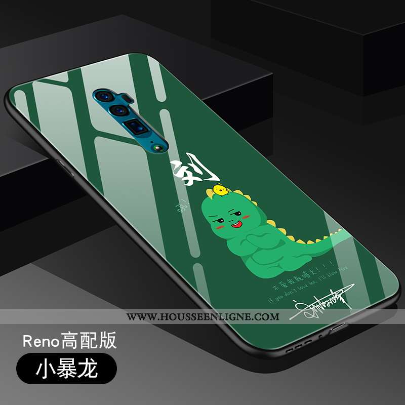 Housse Oppo Reno 10x Zoom Dessin Animé Charmant Coque Miroir Délavé En Daim Tout Compris Silicone Kh