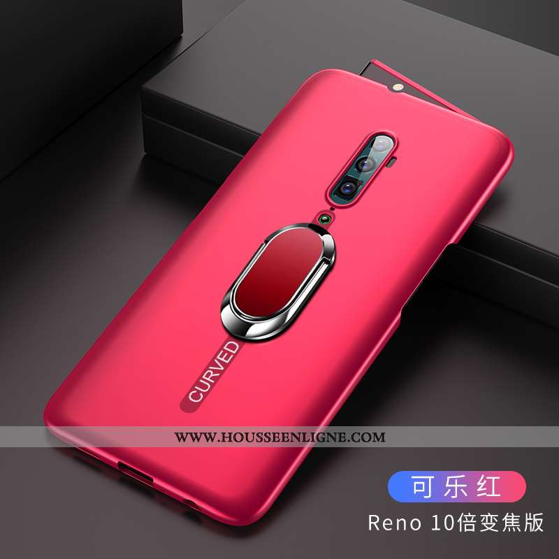 Housse Oppo Reno 10x Zoom Protection Délavé En Daim Téléphone Portable Difficile Orange Coque Étui