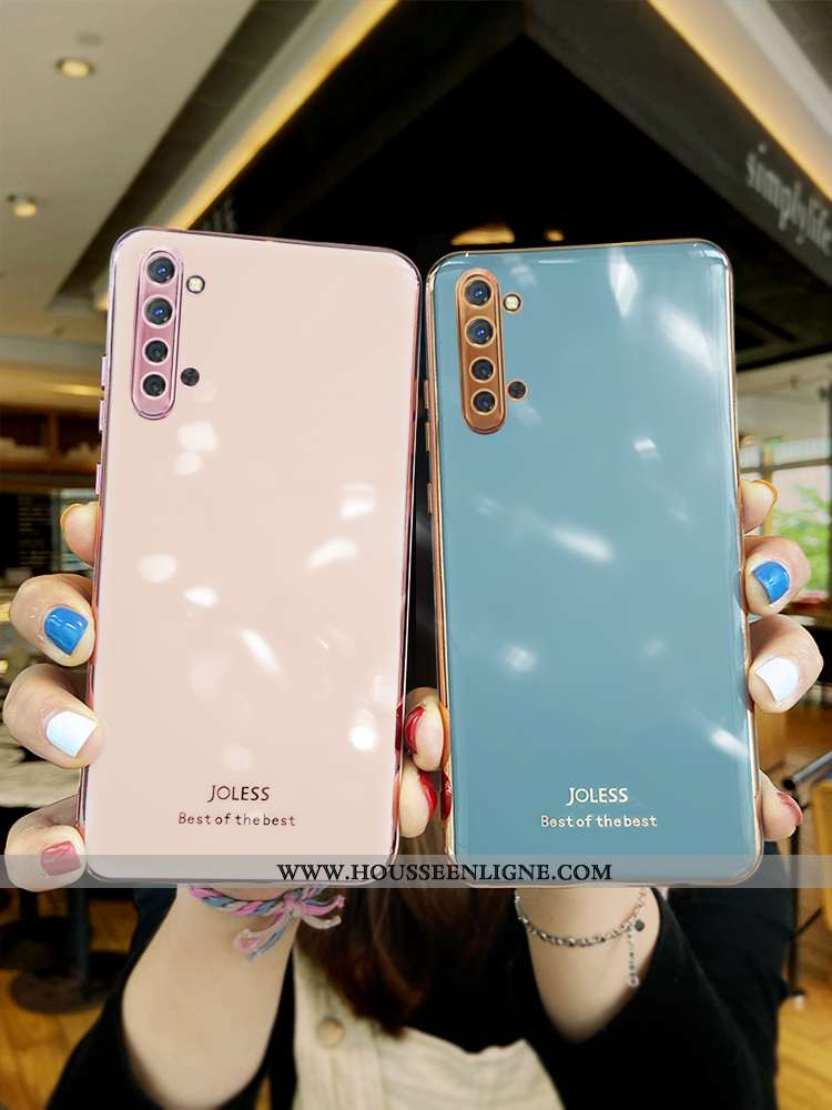 Housse Oppo Reno 3 Fluide Doux Silicone Net Rouge Rose Incassable Protection Téléphone Portable