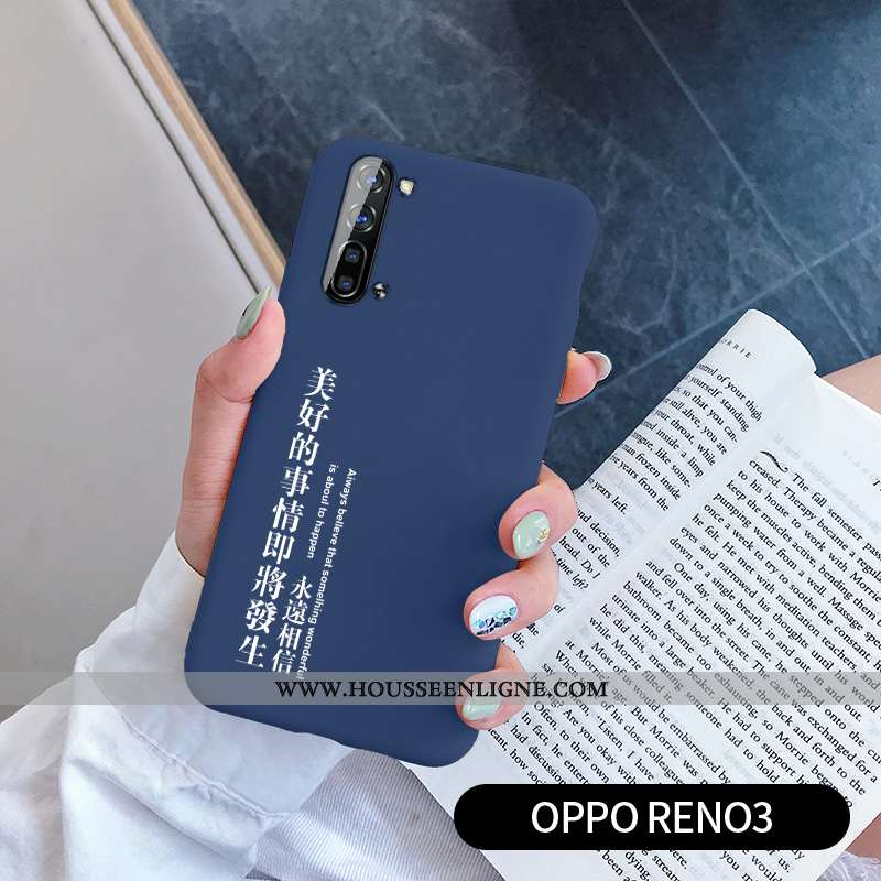 Housse Oppo Reno 3 Fluide Doux Silicone Vent Légère Amoureux Clair Ultra Rouge