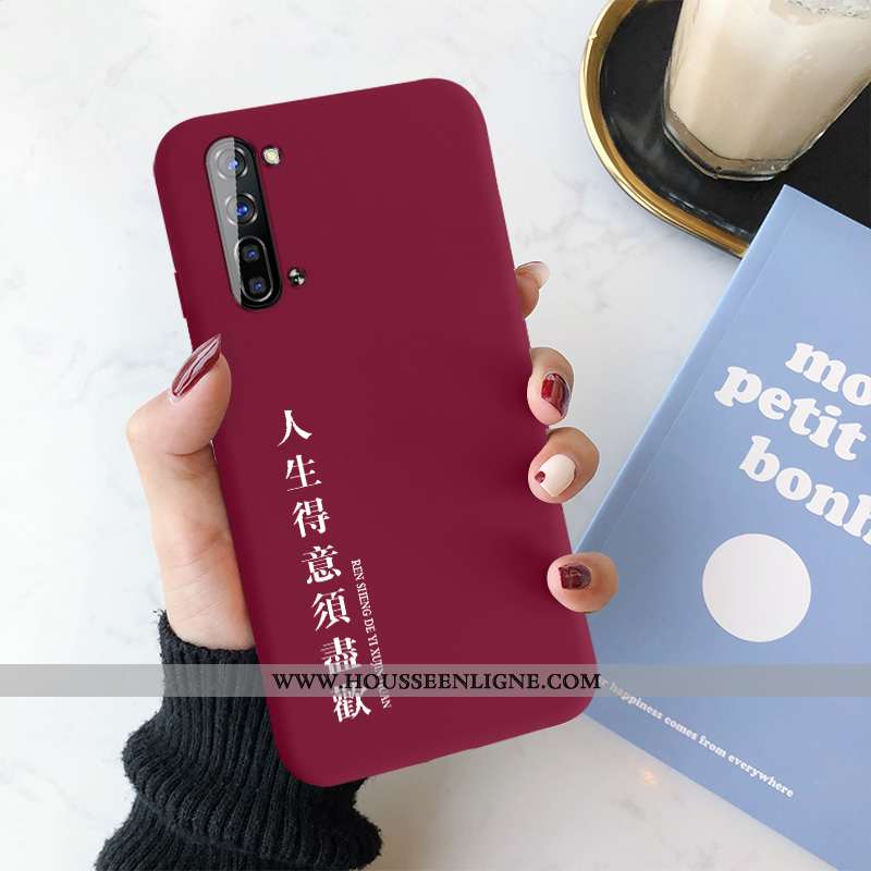 Housse Oppo Reno 3 Fluide Doux Silicone Vent Légère Amoureux Clair Ultra Rouge