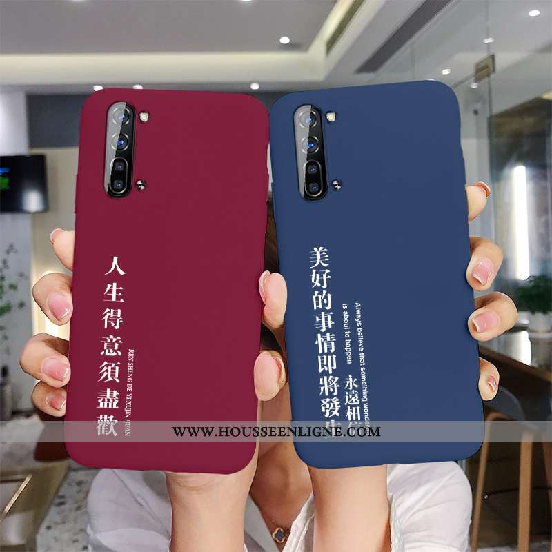 Housse Oppo Reno 3 Fluide Doux Silicone Vent Légère Amoureux Clair Ultra Rouge
