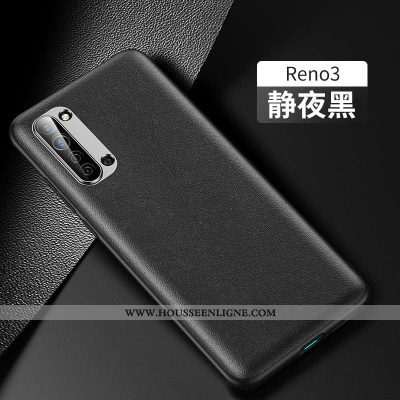 Housse Oppo Reno 3 Modèle Fleurie Cuir Incassable Tout Compris Nouveau Membrane Coque Orange