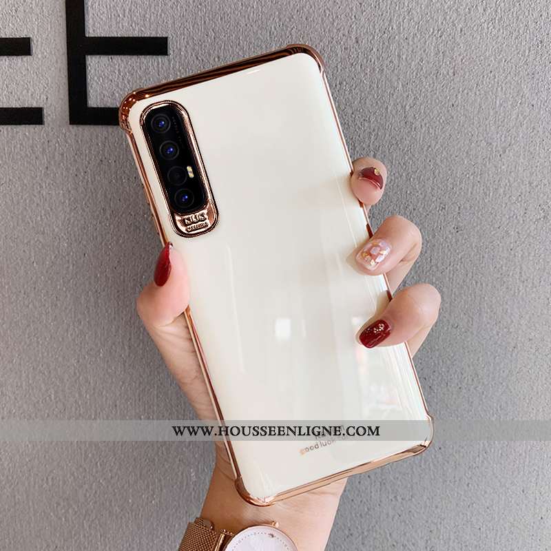 Housse Oppo Reno 3 Pro Personnalité Créatif Blanc Fluide Doux Net Rouge Nouveau Coque Blanche