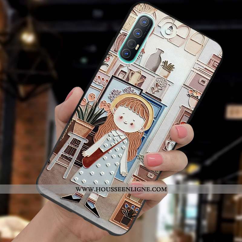 Housse Oppo Reno 3 Pro Personnalité Créatif Silicone Incassable Net Rouge Coque Ultra Coloré