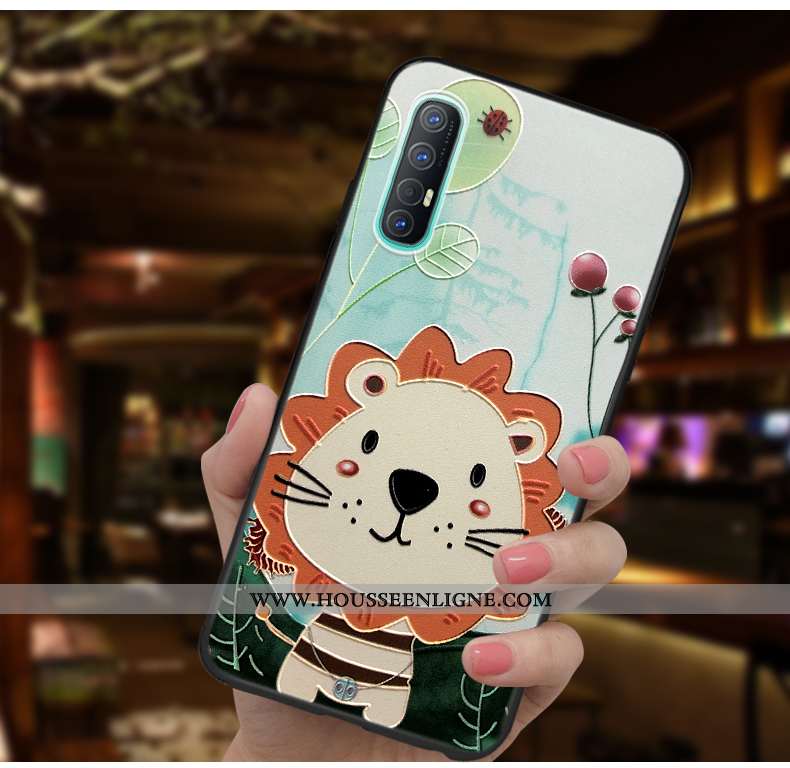 Housse Oppo Reno 3 Pro Personnalité Créatif Silicone Incassable Net Rouge Coque Ultra Coloré