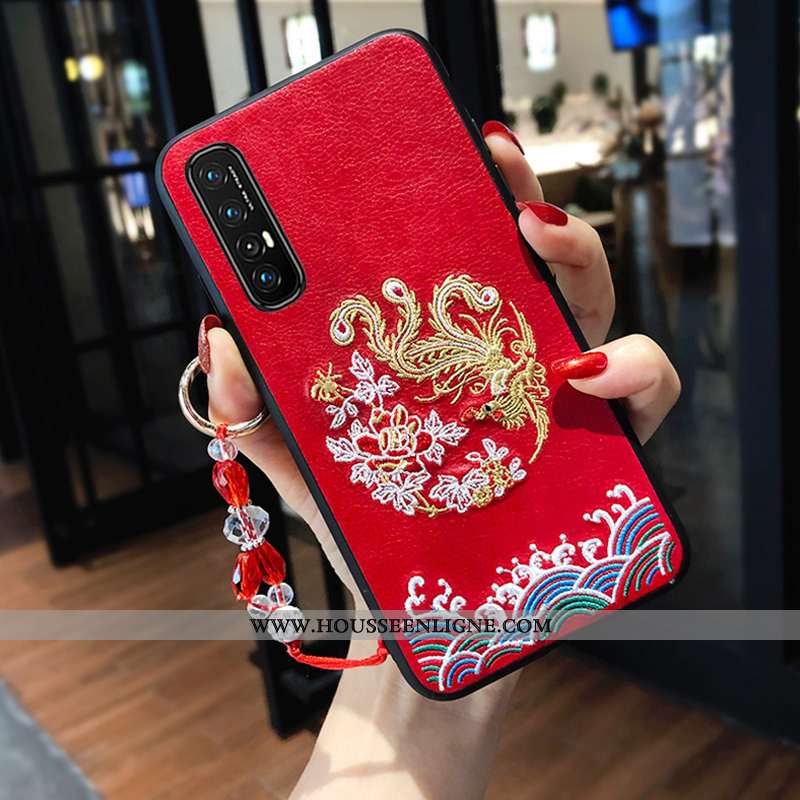Housse Oppo Reno 3 Pro Tendance Fluide Doux Amoureux Nouveau Style Chinois Téléphone Portable Incass