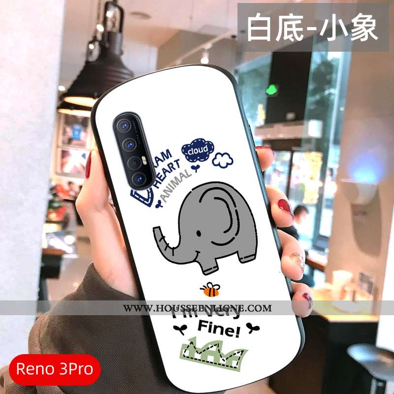 Housse Oppo Reno 3 Pro Ultra Légère Tout Compris Téléphone Portable Miroir Vent Incassable Rose