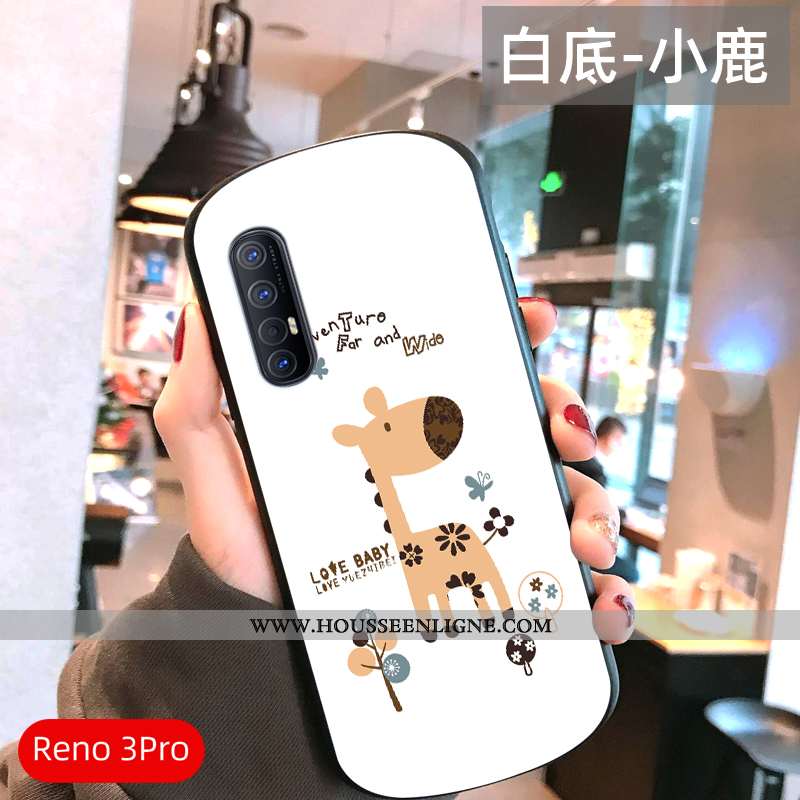 Housse Oppo Reno 3 Pro Ultra Légère Tout Compris Téléphone Portable Miroir Vent Incassable Rose