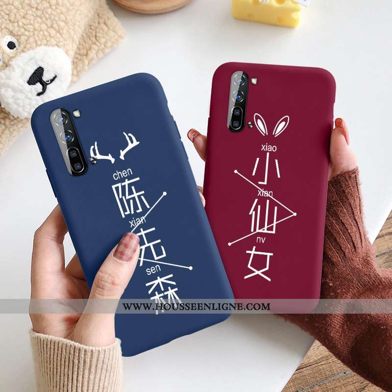 Housse Oppo Reno 3 Silicone Protection Coque Clair Net Rouge Frais Étui