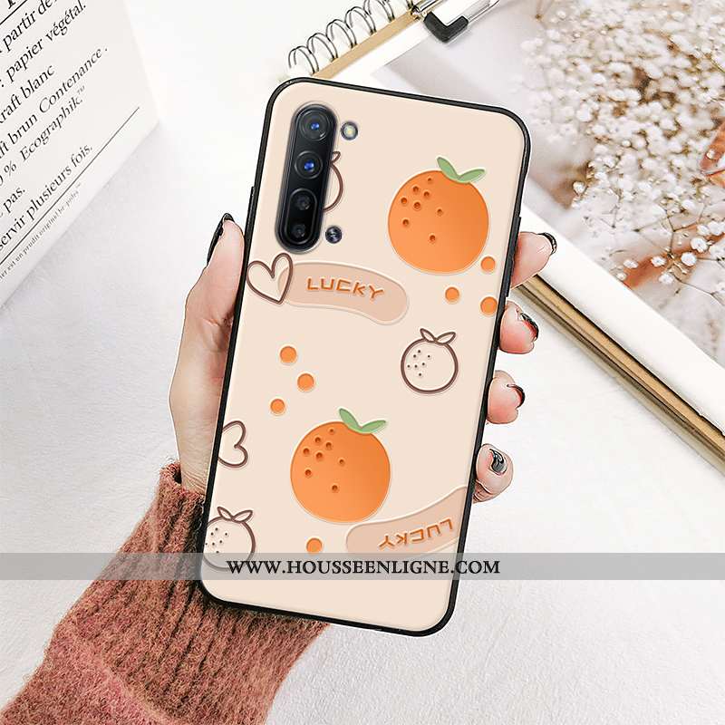 Housse Oppo Reno 3 Silicone Protection Fruit Étui Tendance Téléphone Portable Fluide Doux Verte