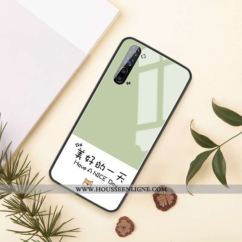 Housse Oppo Reno 3 Silicone Protection Petit Étui Tendance Frais Téléphone Portable Rose